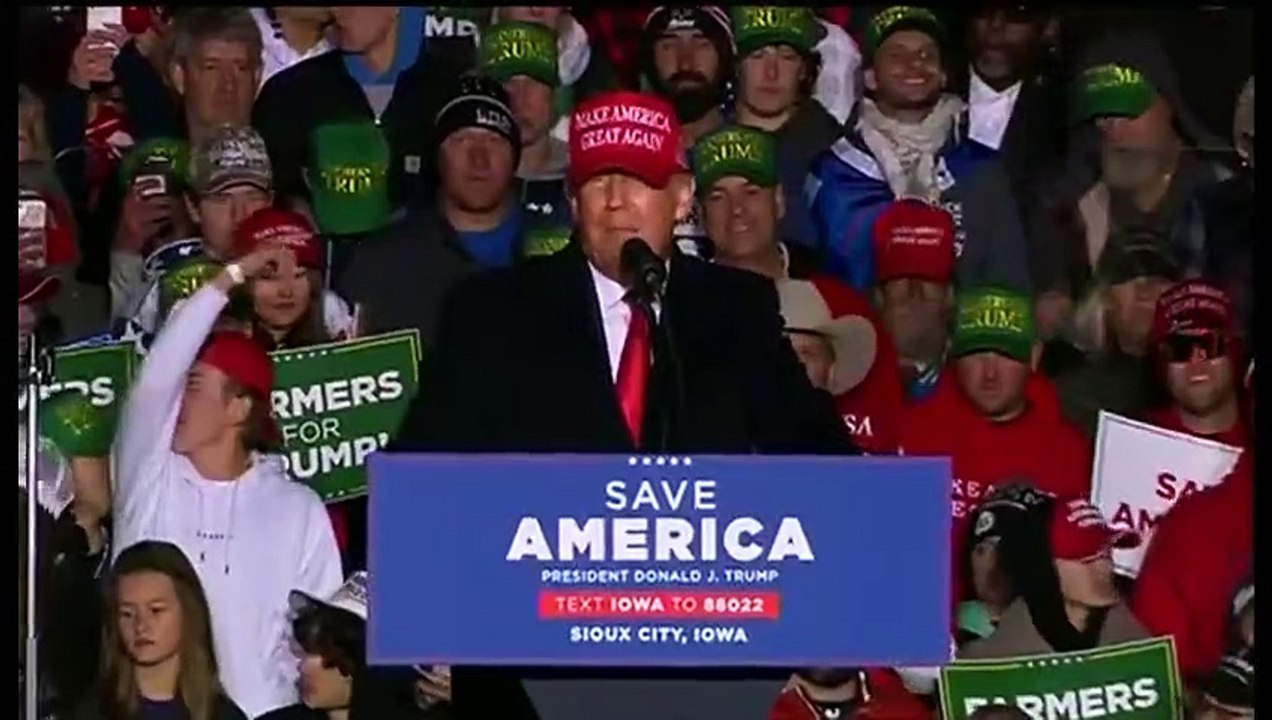 Trump holds rally in Sioux City, Iowa November 03 2022