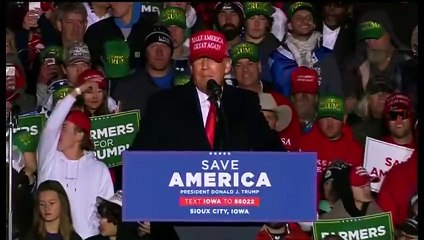 Trump holds rally in Sioux City, Iowa November 03 2022