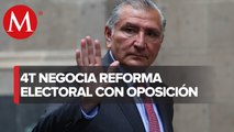 Adán Augusto confirma que negocian y construyen reforma electoral con el PRI
