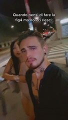 Well Dressed Woman Falls in Heels Walking