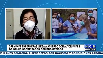 Enfermeras llegan a acuerdo de pagos con autoridades de Salud
