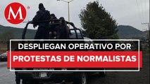 Despliegan 200 elementos de policía para evitar disturbios en Michoacán