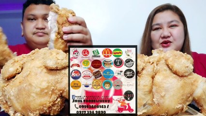 3pcs WHOLE FRIED CHICKEN MUKBANG