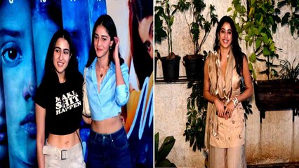 Sara Ali Khan and Ananya Pandey attended Special screening of Janhvi Kapoor's Film Mili | FilmiBeat