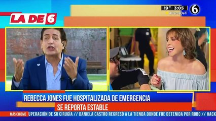 Rebecca Jones fue hospitalizada de emergencia; se reporta estable