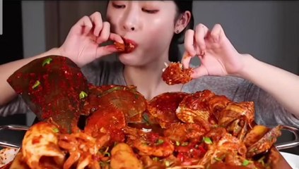 Eps 1 si cantik fume ASMR Korea gaya makannya asli bikin auto laper cok