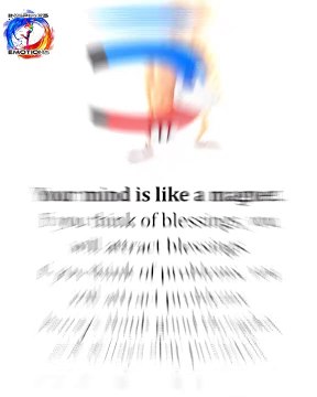 Your mind is like a magnet. If you think of blessings, you will attract blessings. If you think of problems, you will attract problems. Always think good thoughts and always stay positives.