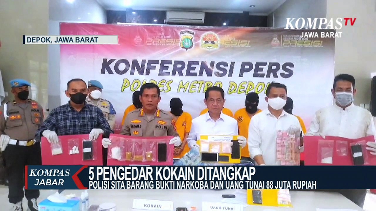 5 Pengedar Kokain Ditangkap