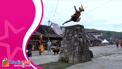 Serunya Menyaksikan Atraksi Langka Lompat Batu di Desa Hilisimaetano