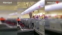 Meksika’da öfkeli yolcu havaalanını birbirine kattı