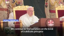 Pope warns global divisions leading to 'precipice'