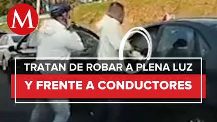 Dos hombres intentan asaltar a un automovilista en Gustavo A. Madero