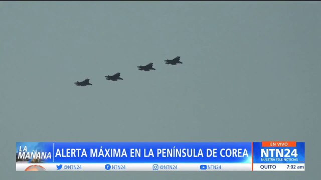 Corea del Sur desplegó aviones de combate