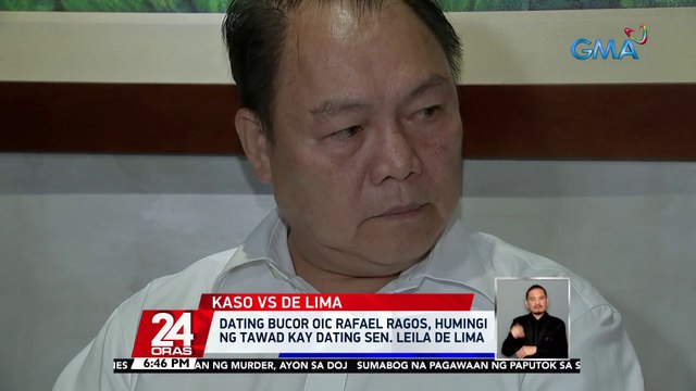 Dating BuCor OIC Rafael Ragos, humingi ng tawad kay dating Sen. Leila de Lima | 24 Oras