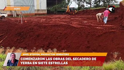 Comenzaron las obras del secadero de yerba en siete estrellas