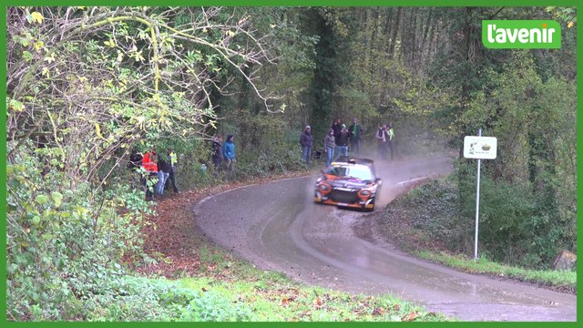 Déjà du spectacle dans le shakedown du rallye du Condroz