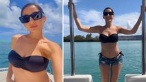 Nora Fatehi ने Bikini पहन पानी में लगाई आग Mauritius Vacation Video  Viral । Boldsky *Entertainment