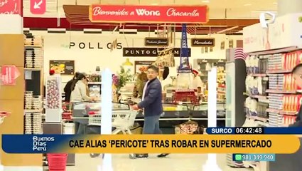 Surco: atrapan a 'Pericote', sujeto que robó en mercado y esquivó durante tres cuadras a serenos