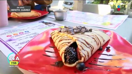 Atalo Mata Othón desayuna en Monster Crepas