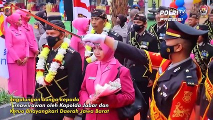 Upacara Wisuda Purna Bakti Polri dan ASN Polda Jabar Tahun 2022