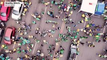 تصاویری از برازیلیا؛ طرفداران بولسونارو پس از شکست در انتخابات خواستار مداخله ارتش برزیل شدند