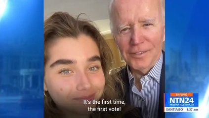 “Estoy muy emocionado por ella”: Joe Biden acompañó a su nieta a votar en Delaware
