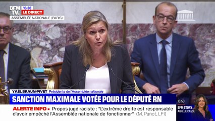 Yaël Braun-Pivet: "Le libre débat démocratique ne saurait tout permettre, […] certainement pas le racisme"