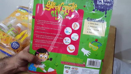 Unboxing and review of Make Your own Scented Slime by Stem Learner (My Orange Slime Lab)