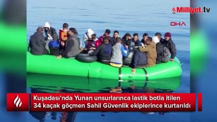 34 kaçak göçmen balıkçıların dikkati sayesinde kurtarıldı