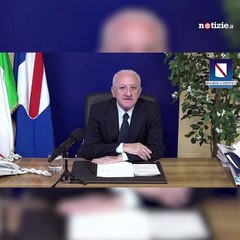De Luca si esprime sul reintegro dei medici no vax e sul decreto rave party