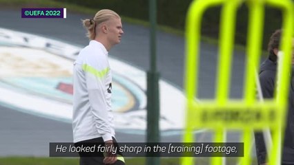 Скачать видео: Haaland 'much better,' could feature Saturday - Guardiola