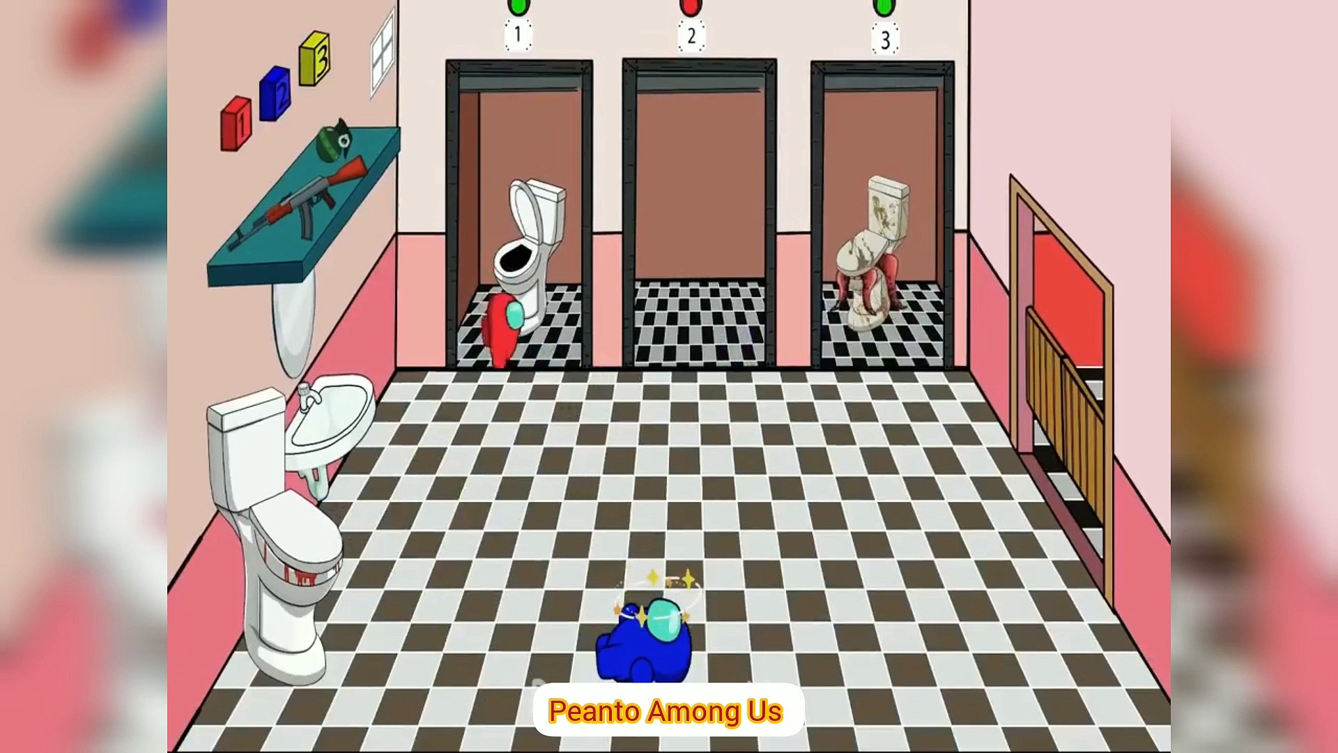 ⁣Among us vs Toilet  Monster