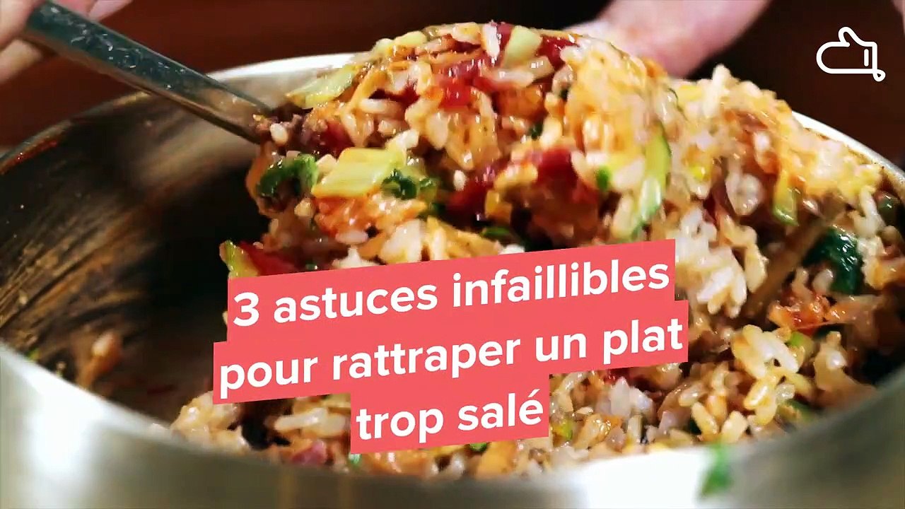 3 astuces infaillibles pour rattraper un plat trop salé Vidéo Dailymotion