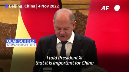 Germany's Scholz calls on China to use 'influence' on Russia