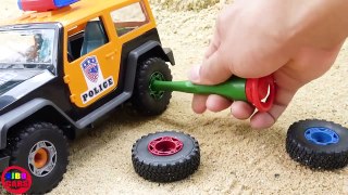 Toy and Kids Police Car Assembly