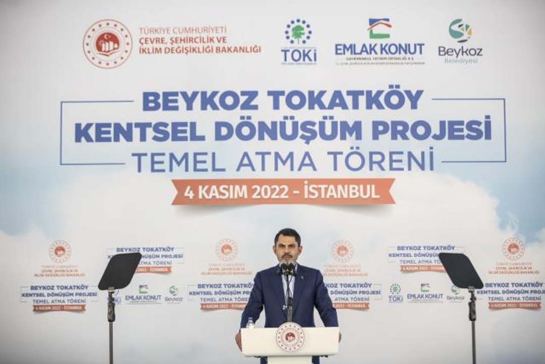 Bakan Kurum, Beykoz Kentsel Dönüşüm Projesi Temel Atma Töreni'nde konuştu