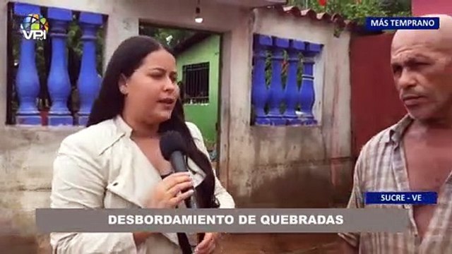 Desbordamiento de quebradas en Sucre - 04Nov @VPItv