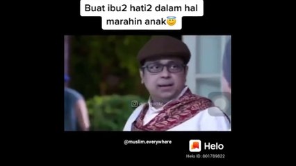 Buat ibu ibu, hati hati lah saat marah kepada anak