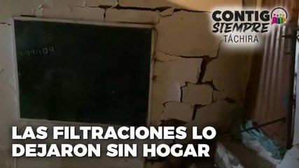 Las filtraciones lo dejaron sin hogar – Contigo Siempre