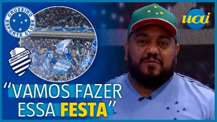 Cruzeiro x CSA: Hugão quer festa em Mineirão cheio