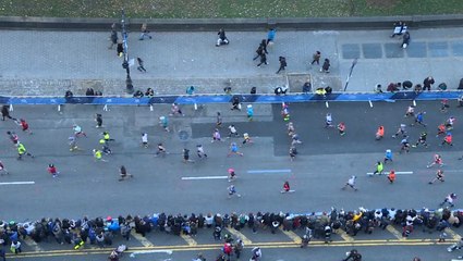New York City marathon runners prep for one of the warmest race days