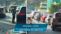 ¡Con pistola y a plena luz del día! Así asaltan en el puente de Tamarindos