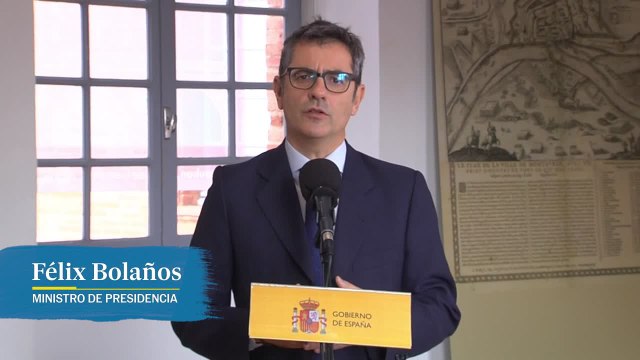 Félix Bolaños: “O se está con la memoria de un genocida o con la de sus víctimas”