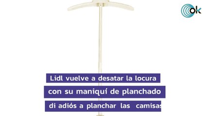 Lidl vuelve a desatar la locura con su maniquí de planchado: di adiós a planchar las camisas