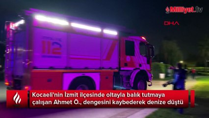Balık tutmak isterken canından oluyordu! Son anda kurtarıldı
