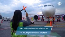 ¿Por qué Volaris está cancelando vuelos en el AICM? Van 168 en 5 días