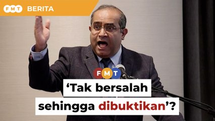 Jangan selindung di sebalik ‘tak bersalah sehingga dibuktikan’, ahli politik diberitahu