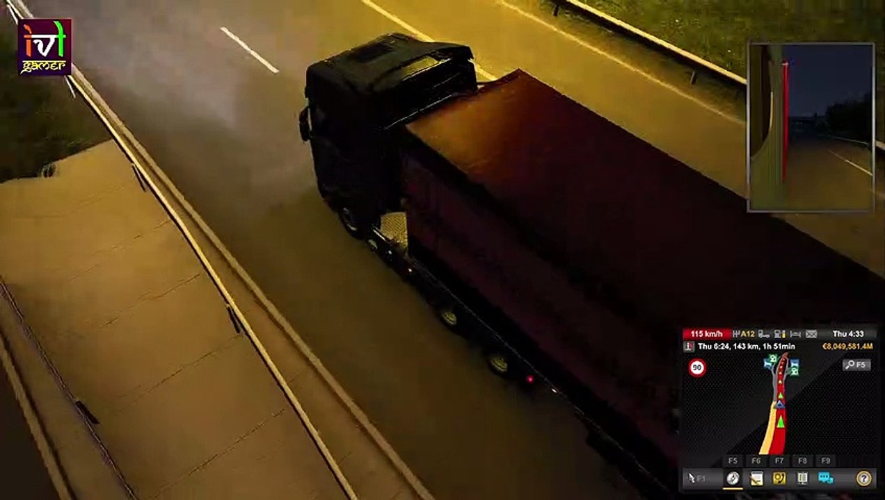 Brake Test SCANIA HIGHLINE TRUCK - ETS 2 1.45 - #ets2 #scania #scaniatrucks #braketest