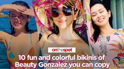 On the Spot: 10 fun and colorful bikinis of Beauty Gonzalez you can copy