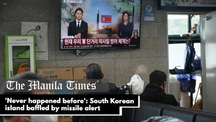 'Never happened before': South Korean island baffled by missile alert